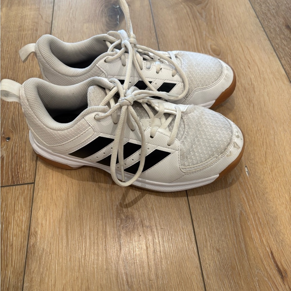 Adidas White and Black Athletic Shoes size 6